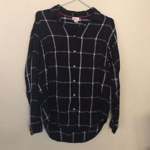 Black Flannel Size Large